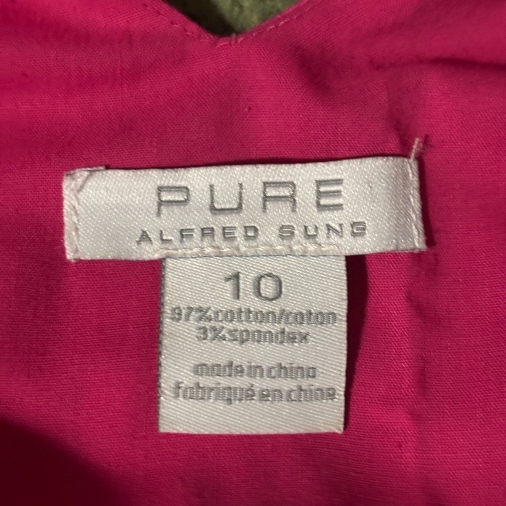 🛍Bundle sale🛍ALFRED SUNG Vibrant Pink Midi Dress - Picture 9 of 12